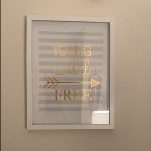 Young wild free wall sign decoration